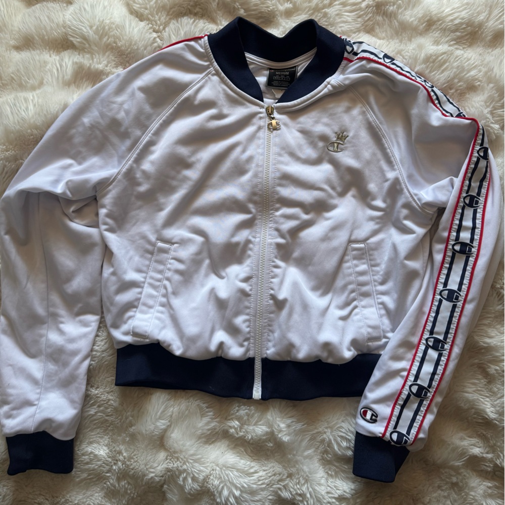 Champion White and Navy Jacket